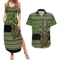 Ireland Celtic Knot Couples Matching Summer Maxi Dress and Hawaiian Shirt Celtic Nation Heritage Pride - Wonder Print Shop