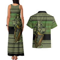Ireland Celtic Knot Couples Matching Tank Maxi Dress and Hawaiian Shirt Celtic Nation Heritage Pride - Wonder Print Shop