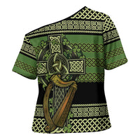 Ireland Celtic Knot Cross Shoulder Shirt Celtic Nation Heritage Pride - Wonder Print Shop