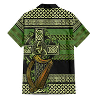 Ireland Celtic Knot Family Matching Off Shoulder Short Dress and Hawaiian Shirt Celtic Nation Heritage Pride - Wonder Print Shop