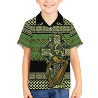 Ireland Celtic Knot Family Matching Off Shoulder Short Dress and Hawaiian Shirt Celtic Nation Heritage Pride - Wonder Print Shop