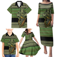 Ireland Celtic Knot Family Matching Puletasi and Hawaiian Shirt Celtic Nation Heritage Pride - Wonder Print Shop