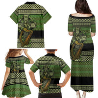 Ireland Celtic Knot Family Matching Puletasi and Hawaiian Shirt Celtic Nation Heritage Pride - Wonder Print Shop