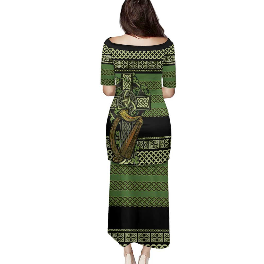 Ireland Celtic Knot Family Matching Puletasi and Hawaiian Shirt Celtic Nation Heritage Pride - Wonder Print Shop