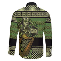 Ireland Celtic Knot Family Matching Short Sleeve Bodycon Dress and Hawaiian Shirt Celtic Nation Heritage Pride - Wonder Print Shop