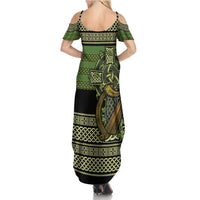 Ireland Celtic Knot Family Matching Summer Maxi Dress and Hawaiian Shirt Celtic Nation Heritage Pride - Wonder Print Shop