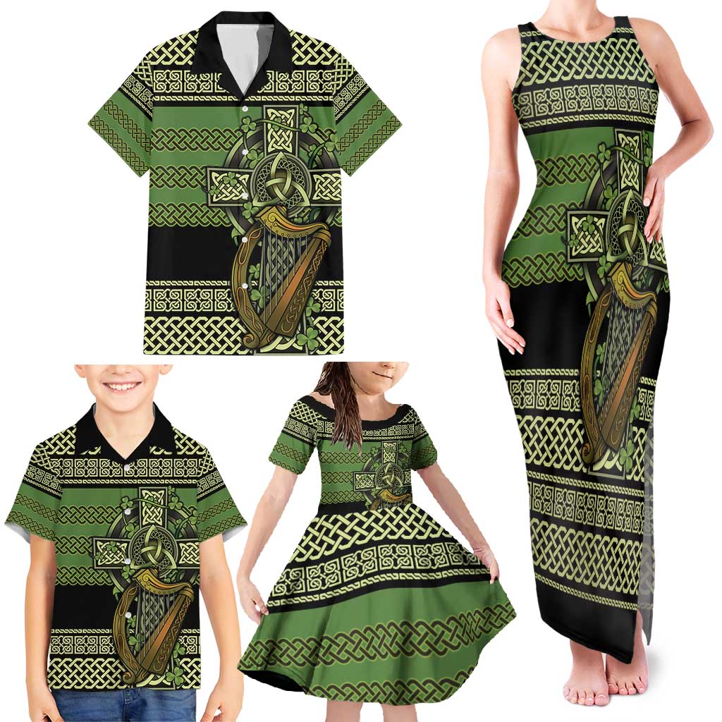 Ireland Celtic Knot Family Matching Tank Maxi Dress and Hawaiian Shirt Celtic Nation Heritage Pride - Wonder Print Shop