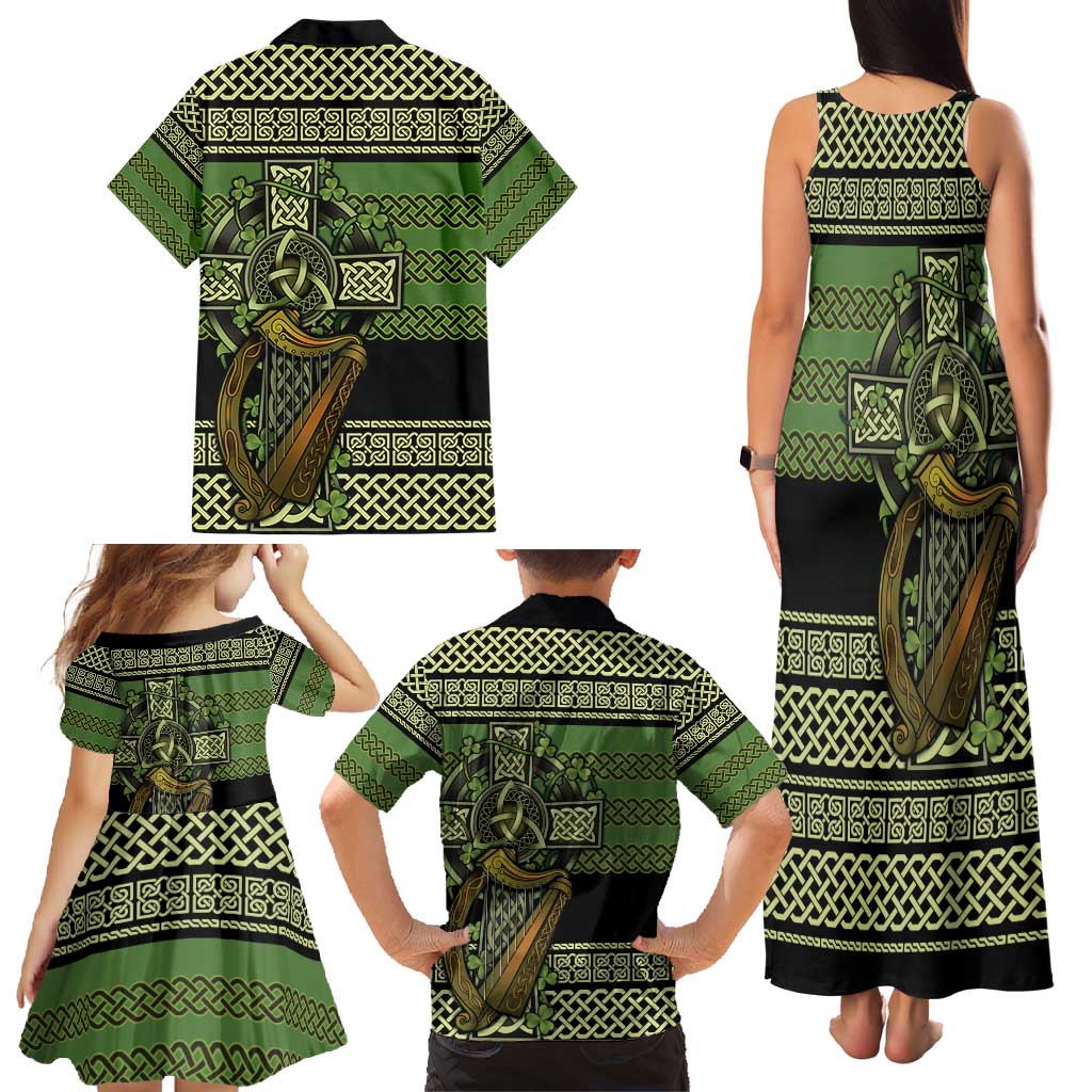 Ireland Celtic Knot Family Matching Tank Maxi Dress and Hawaiian Shirt Celtic Nation Heritage Pride - Wonder Print Shop