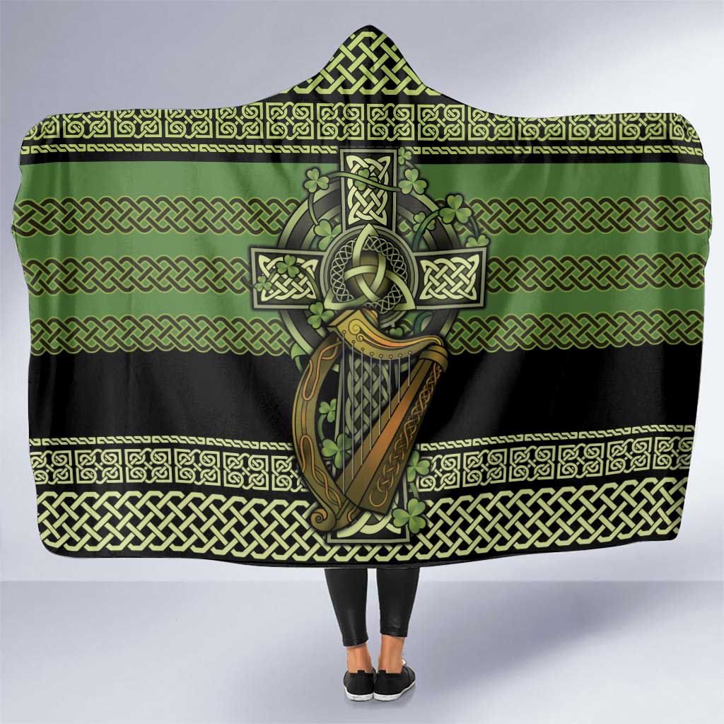Ireland Celtic Knot Hooded Blanket Celtic Nation Heritage Pride - Wonder Print Shop