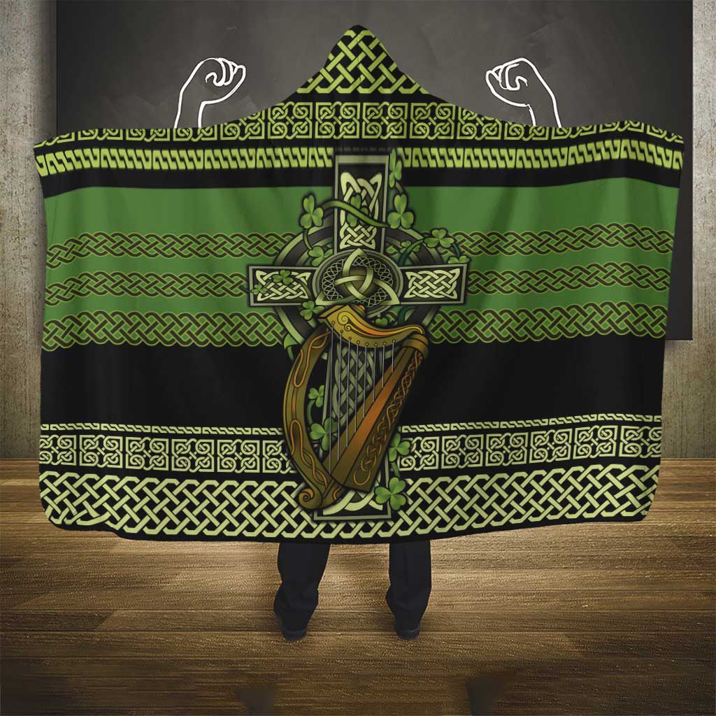 Ireland Celtic Knot Hooded Blanket Celtic Nation Heritage Pride - Wonder Print Shop
