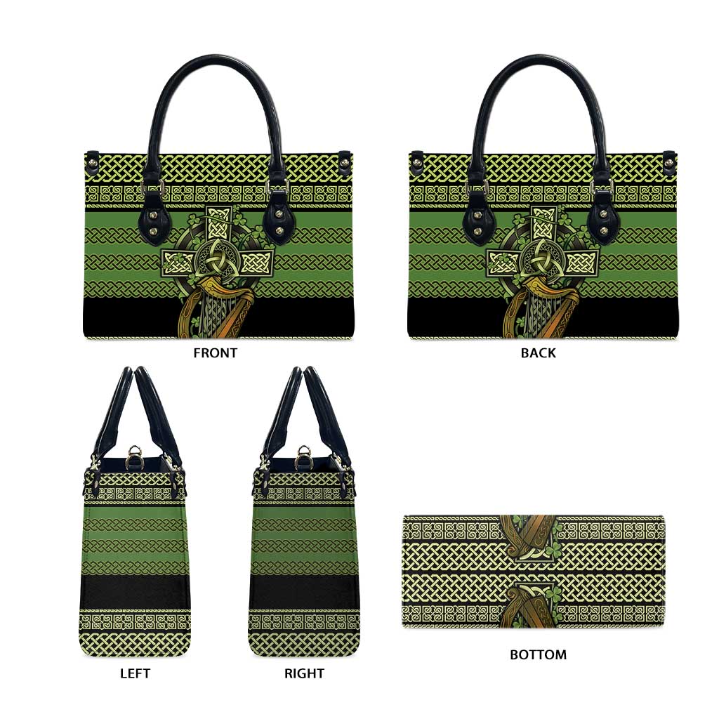 Ireland Celtic Knot Leather Bag Celtic Nation Heritage Pride - Wonder Print Shop