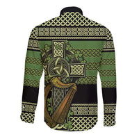 Ireland Celtic Knot Long Sleeve Button Shirt Celtic Nation Heritage Pride - Wonder Print Shop