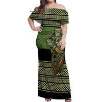 Ireland Celtic Knot Off Shoulder Maxi Dress Celtic Nation Heritage Pride - Wonder Print Shop