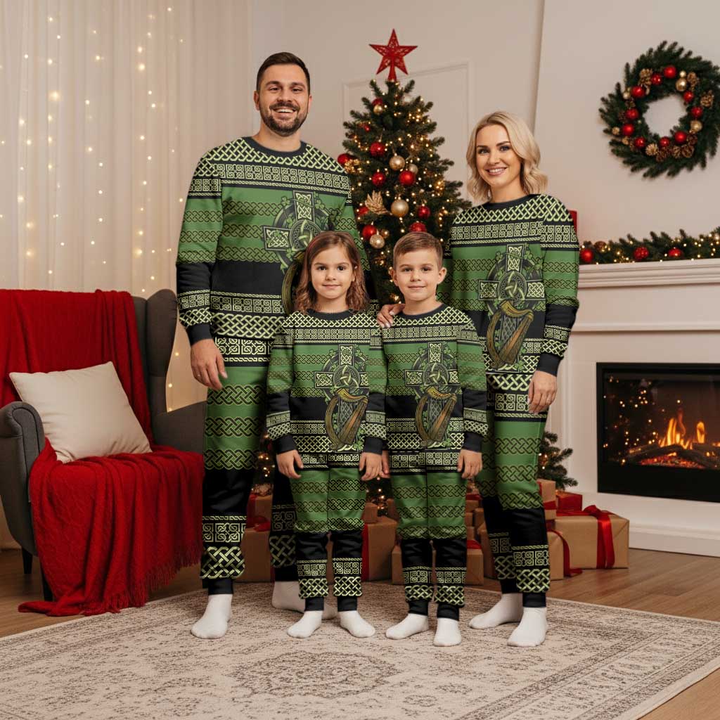 Ireland Celtic Knot Christmas Pajama Set Celtic Nation Heritage Pride - Wonder Print Shop