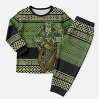 Ireland Celtic Knot Christmas Pajama Set Celtic Nation Heritage Pride - Wonder Print Shop