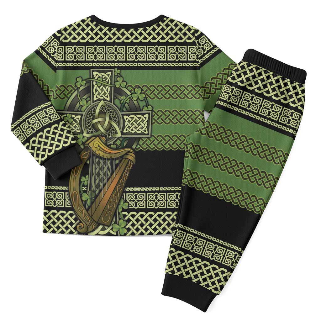 Ireland Celtic Knot Christmas Pajama Set Celtic Nation Heritage Pride - Wonder Print Shop