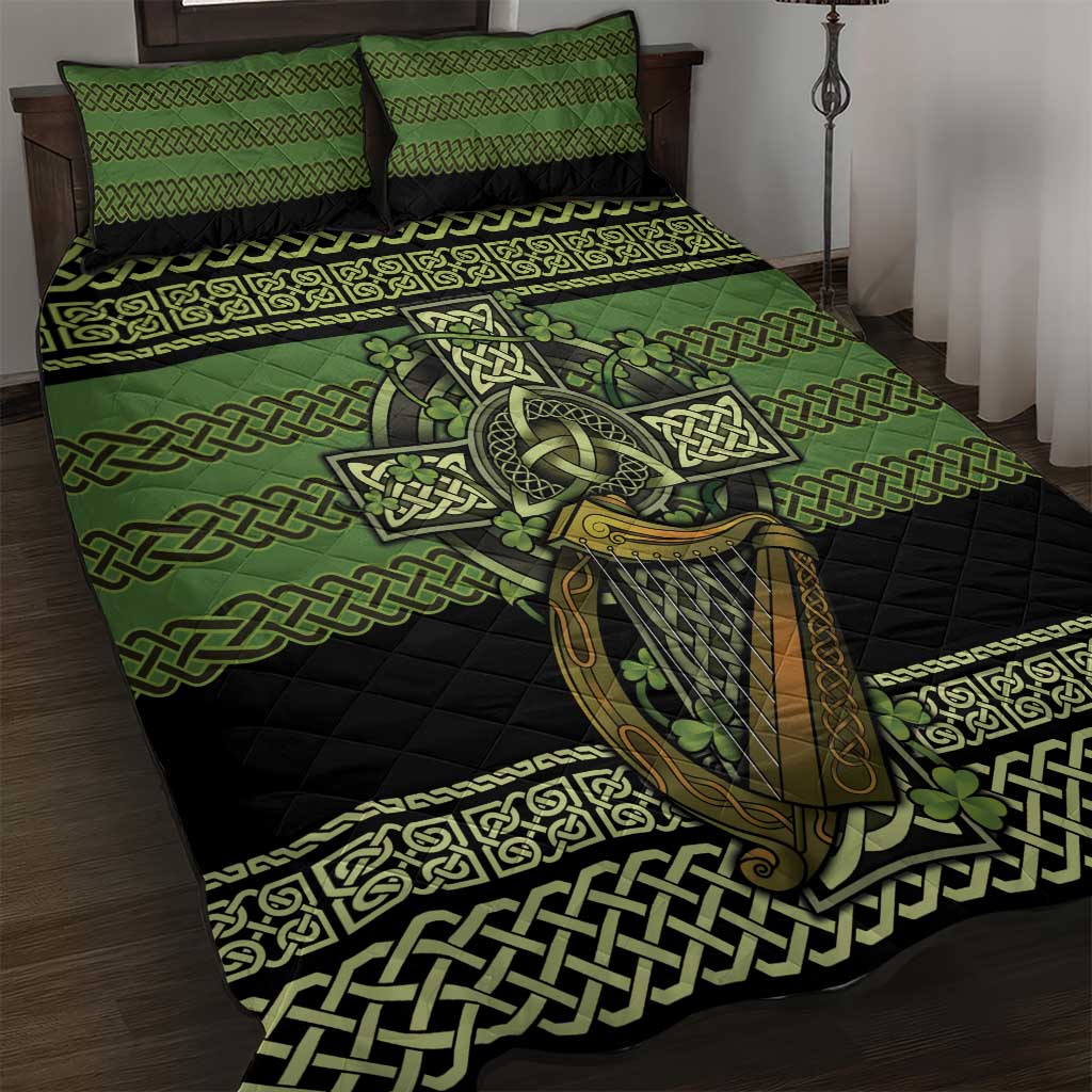 Ireland Celtic Knot Quilt Bed Set Celtic Nation Heritage Pride - Wonder Print Shop