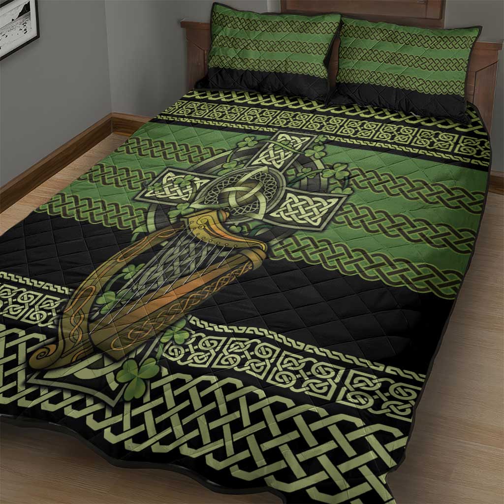 Ireland Celtic Knot Quilt Bed Set Celtic Nation Heritage Pride - Wonder Print Shop