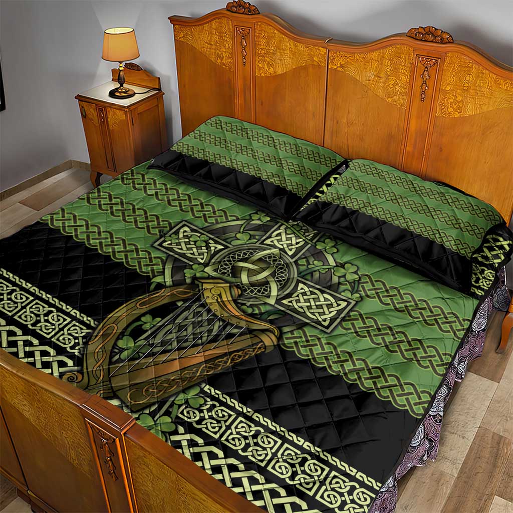 Ireland Celtic Knot Quilt Bed Set Celtic Nation Heritage Pride - Wonder Print Shop