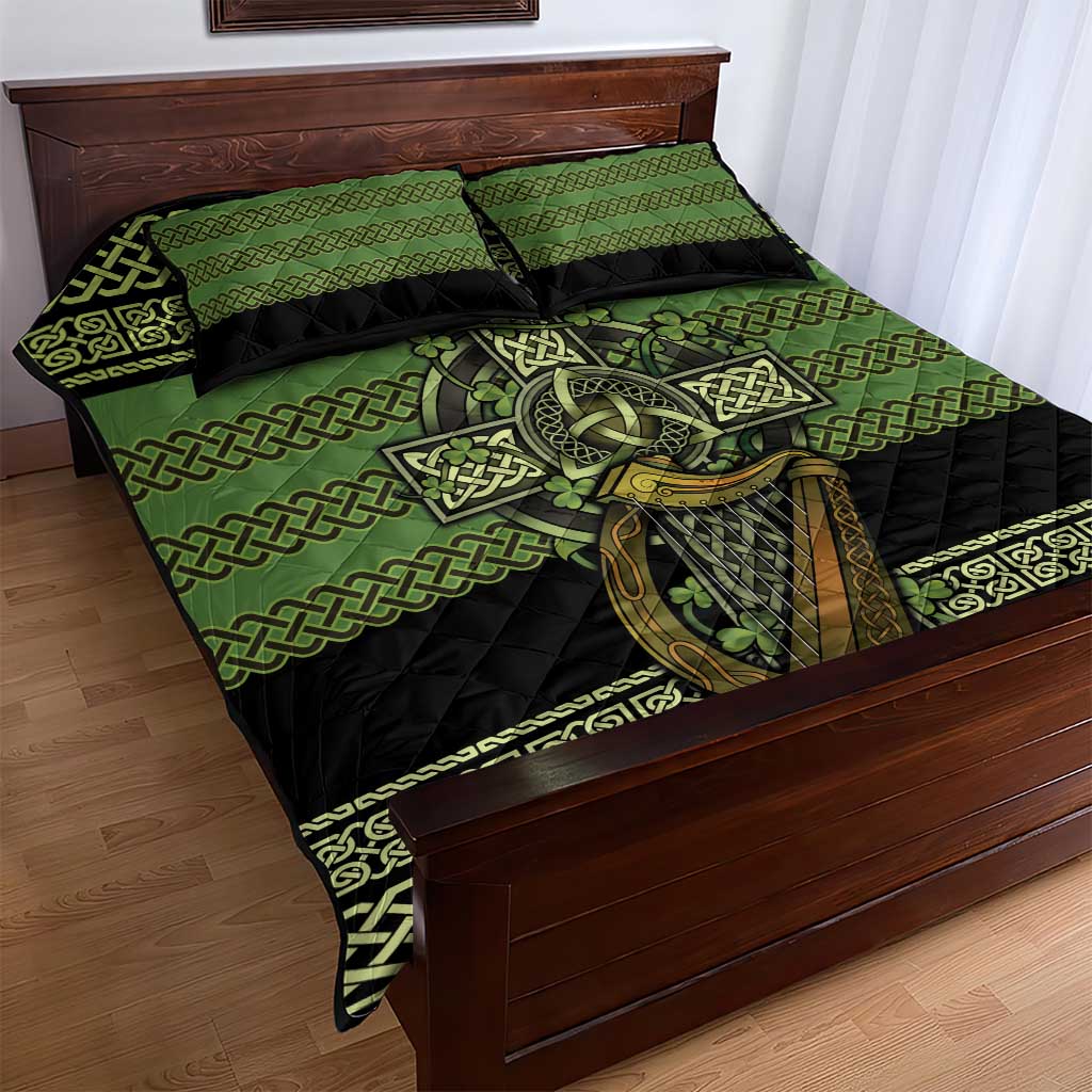 Ireland Celtic Knot Quilt Bed Set Celtic Nation Heritage Pride - Wonder Print Shop