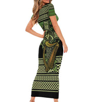 Ireland Celtic Knot Short Sleeve Bodycon Dress Celtic Nation Heritage Pride - Wonder Print Shop