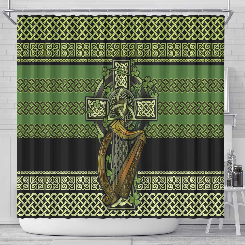 Ireland Celtic Knot Shower Curtain Celtic Nation Heritage Pride - Wonder Print Shop
