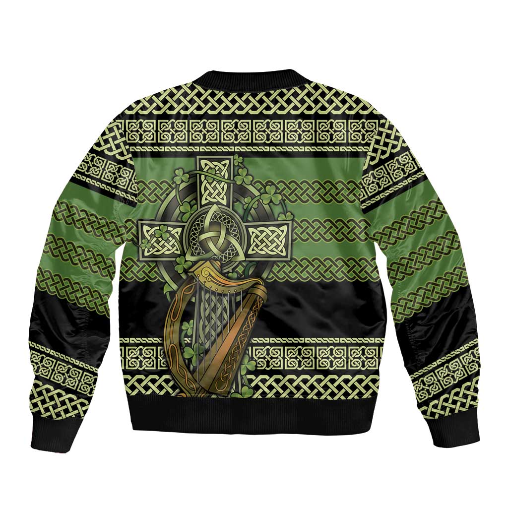 Ireland Celtic Knot Sleeve Zip Bomber Jacket Celtic Nation Heritage Pride - Wonder Print Shop