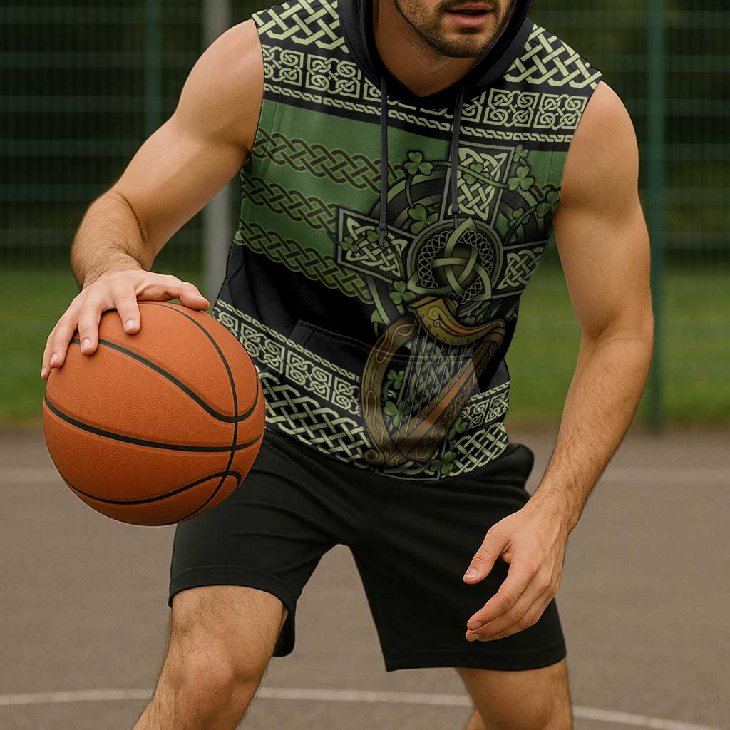 Ireland Celtic Knot Sleeveless Hoodie Celtic Nation Heritage Pride - Wonder Print Shop
