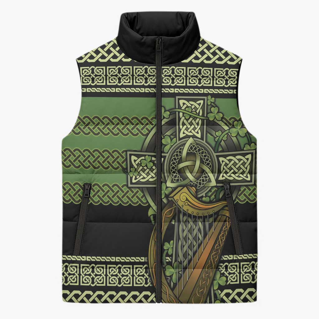 Ireland Celtic Knot Sleeveless Puffer Jacket Celtic Nation Heritage Pride - Wonder Print Shop