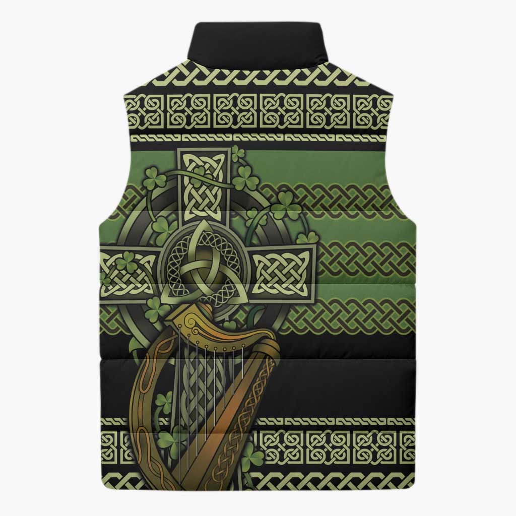 Ireland Celtic Knot Sleeveless Puffer Jacket Celtic Nation Heritage Pride - Wonder Print Shop
