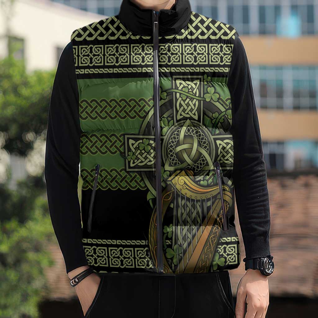 Ireland Celtic Knot Sleeveless Puffer Jacket Celtic Nation Heritage Pride - Wonder Print Shop