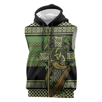 Ireland Celtic Knot Sleeveless Zip Hoodie Celtic Nation Heritage Pride - Wonder Print Shop