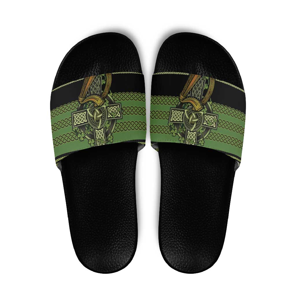Ireland Celtic Knot Slide Sandals Celtic Nation Heritage Pride - Wonder Print Shop
