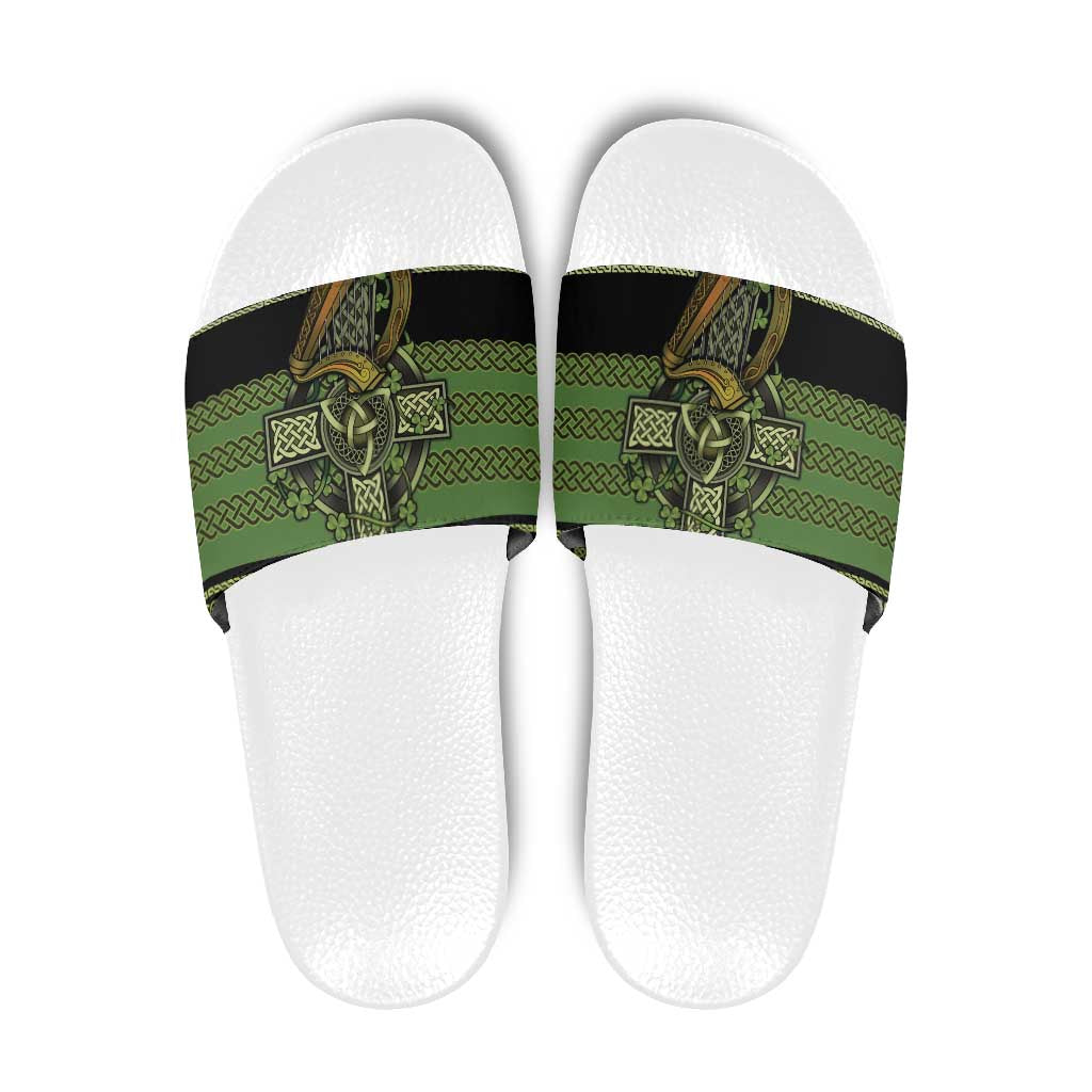 Ireland Celtic Knot Slide Sandals Celtic Nation Heritage Pride - Wonder Print Shop