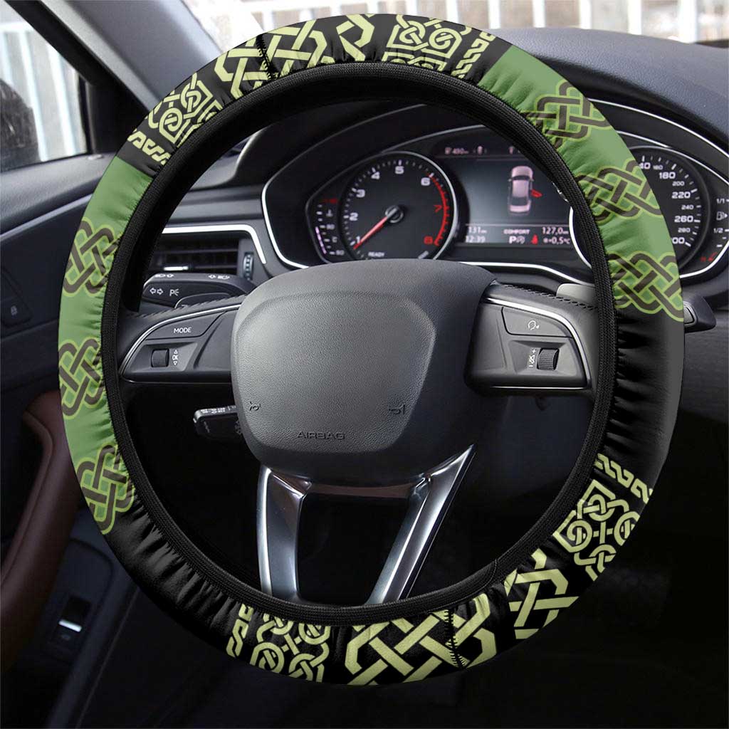 Ireland Celtic Knot Steering Wheel Cover Celtic Nation Heritage Pride - Wonder Print Shop