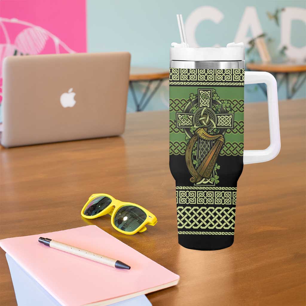 Ireland Celtic Knot Tumbler With Handle Celtic Nation Heritage Pride - Wonder Print Shop