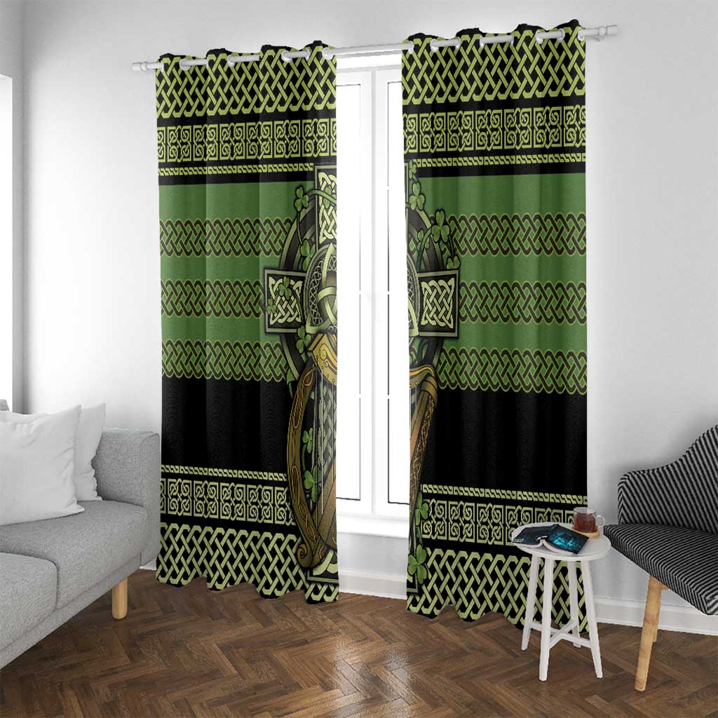 Ireland Celtic Knot Window Curtain Celtic Nation Heritage Pride - Wonder Print Shop