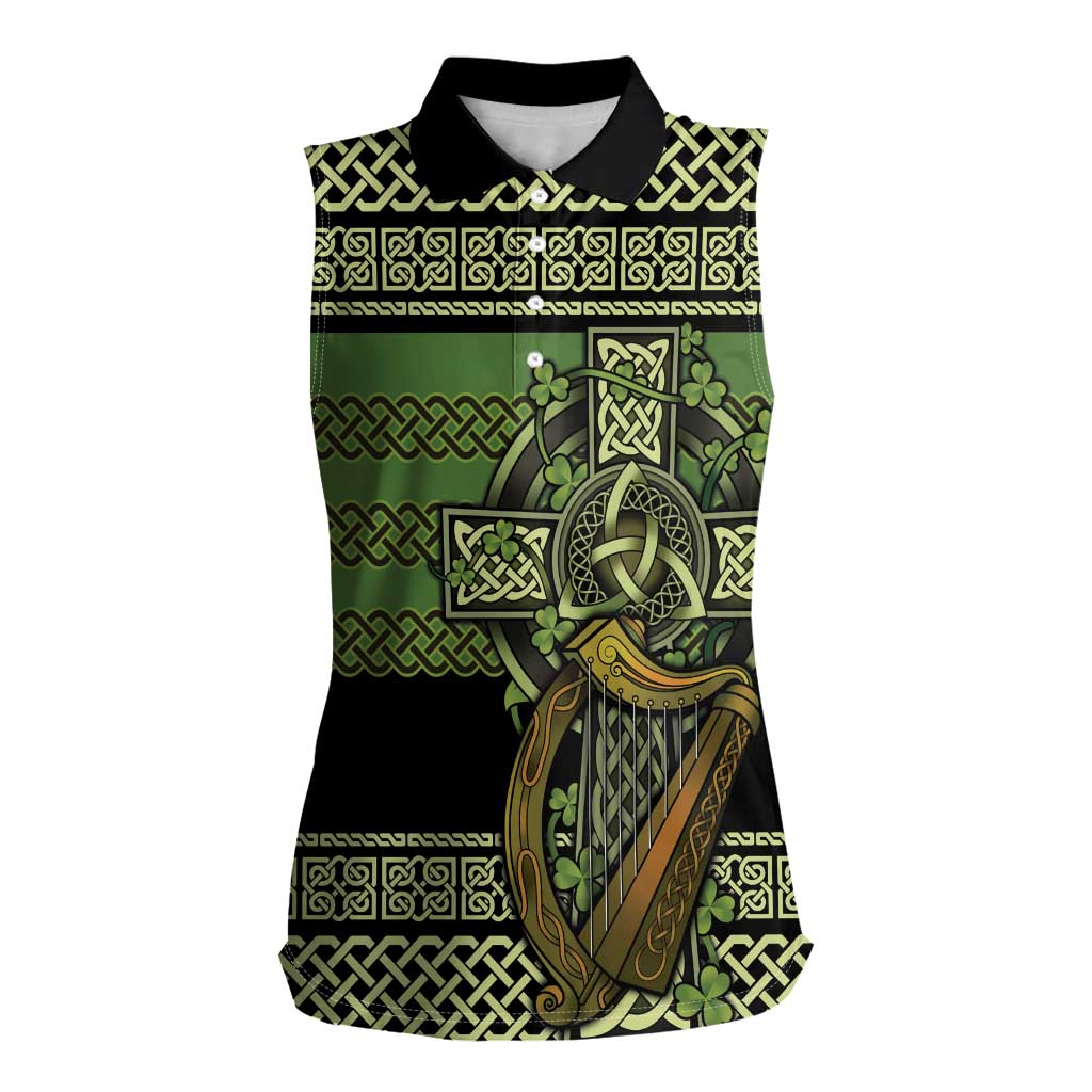 Ireland Celtic Knot Women Sleeveless Polo Shirt Celtic Nation Heritage Pride - Wonder Print Shop