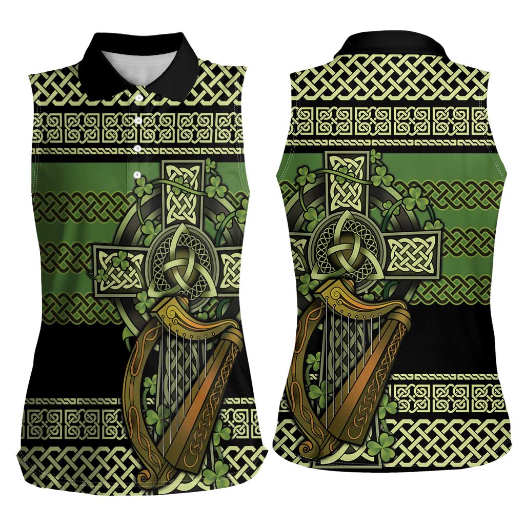 Ireland Celtic Knot Women Sleeveless Polo Shirt Celtic Nation Heritage Pride - Wonder Print Shop