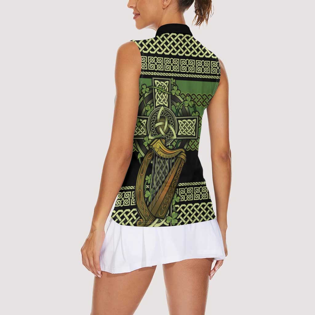 Ireland Celtic Knot Women Sleeveless Polo Shirt Celtic Nation Heritage Pride - Wonder Print Shop