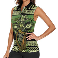 Ireland Celtic Knot Women Sleeveless Polo Shirt Celtic Nation Heritage Pride - Wonder Print Shop
