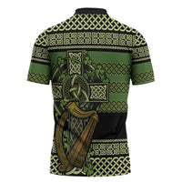 Ireland Celtic Knot Zipper Polo Shirt Celtic Nation Heritage Pride - Wonder Print Shop