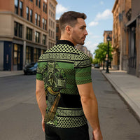 Ireland Celtic Knot Zipper Polo Shirt Celtic Nation Heritage Pride - Wonder Print Shop