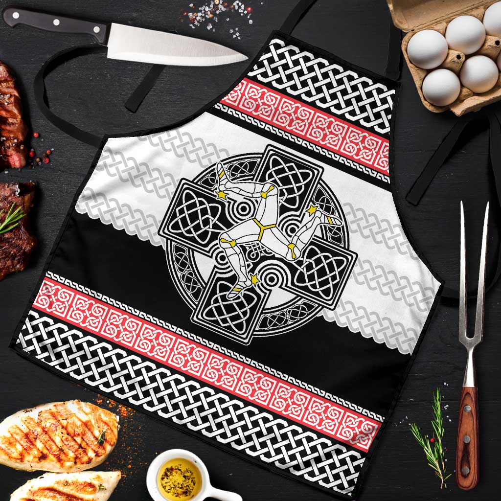 Isle of Man Celtic Knot Apron Celtic Nation Heritage Pride - Wonder Print Shop