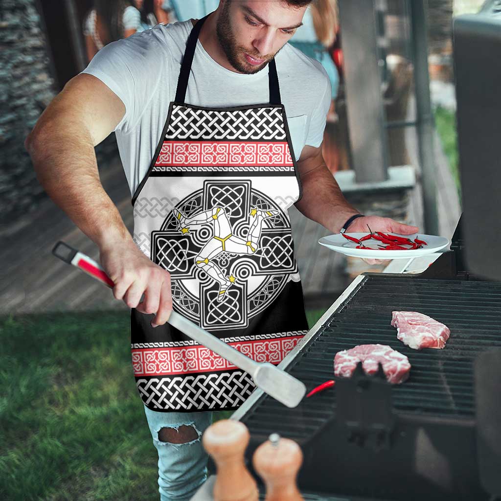 Isle of Man Celtic Knot Apron Celtic Nation Heritage Pride - Wonder Print Shop