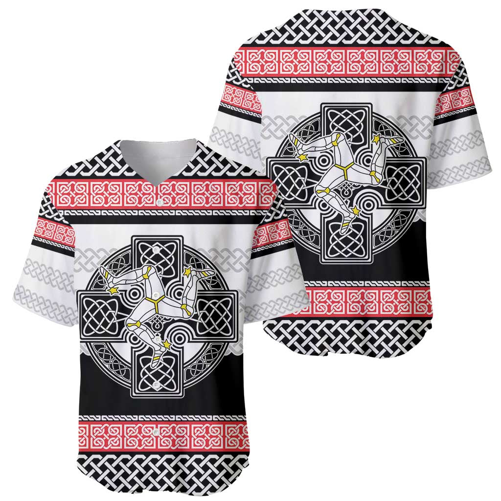 Isle of Man Celtic Knot Baseball Jersey Celtic Nation Heritage Pride - Wonder Print Shop