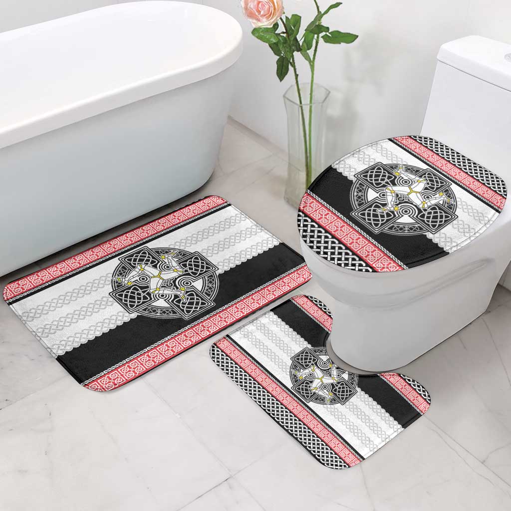 Isle of Man Celtic Knot Bathroom Set Celtic Nation Heritage Pride - Wonder Print Shop