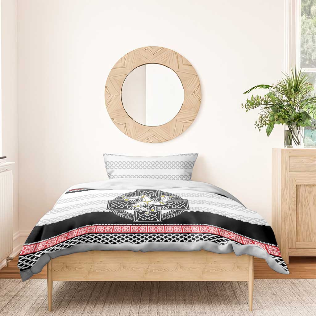 Isle of Man Celtic Knot Bedding Set Celtic Nation Heritage Pride - Wonder Print Shop