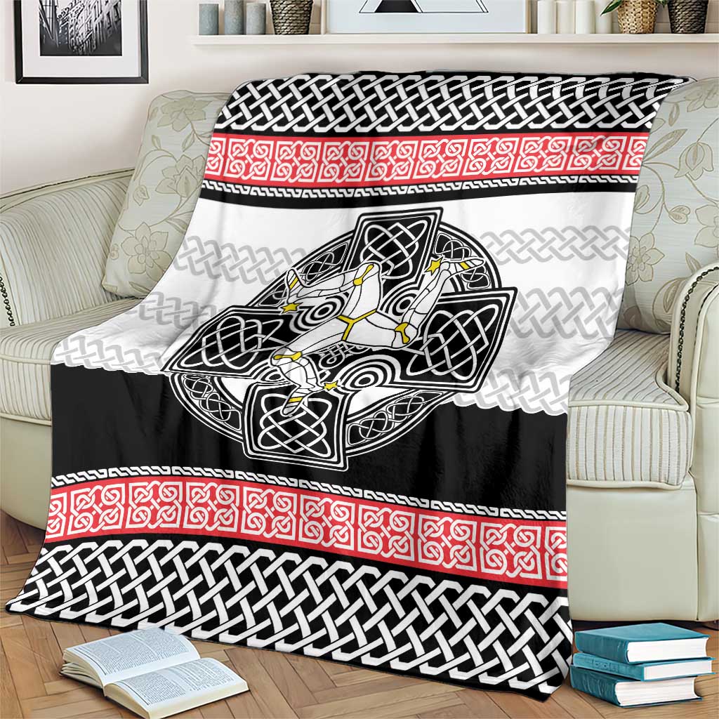 Isle of Man Celtic Knot Blanket Celtic Nation Heritage Pride - Wonder Print Shop