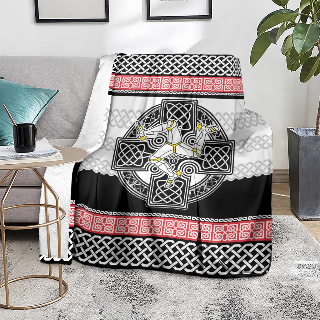 Isle of Man Celtic Knot Blanket Celtic Nation Heritage Pride - Wonder Print Shop